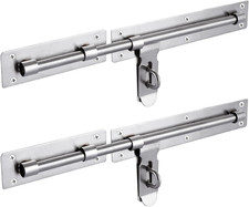 2 Pcs Gate Bolt Lock 14 In(355Mm) Heavy Duty Door Lock Stainless Stee Gate Bolts