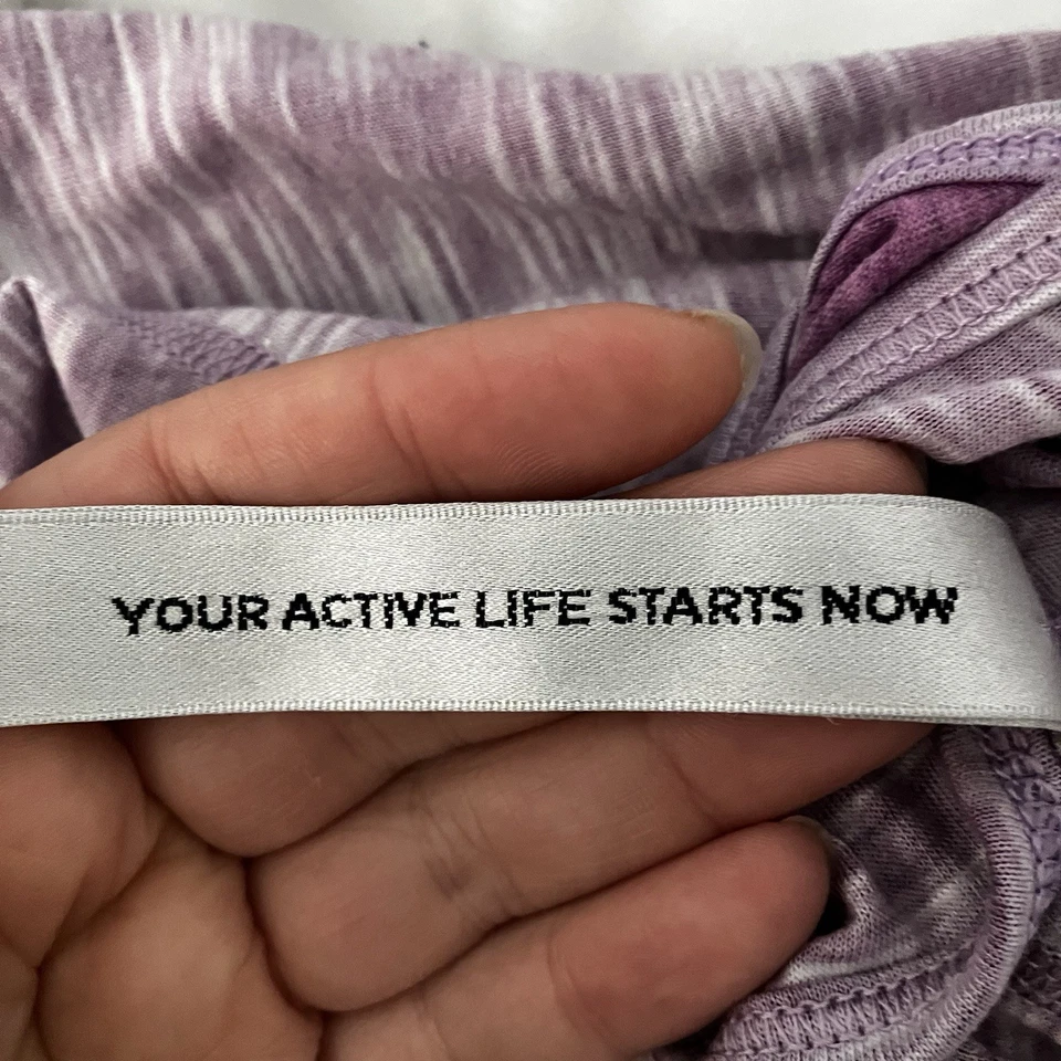 Camiseta sin mangas única Lorna Jane para mujer talla S púrpura espalda cruzada Foto 4 de 4