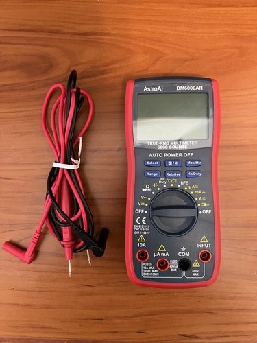 AstroAI Digital Multimeter - Compact Analyzer for AC/DC Voltage & Current
