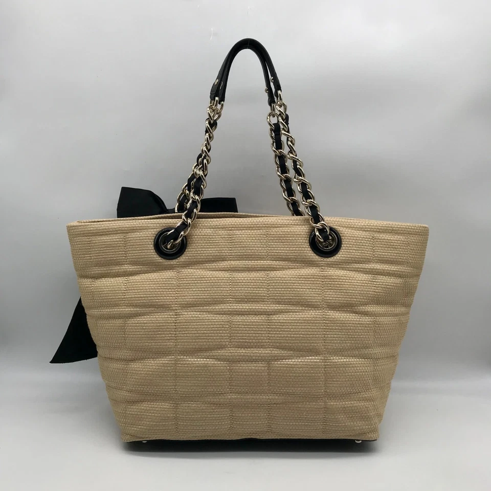 Bolso de Mano Kate Spade Bronceado Paja Carbón Foto 2 de 4