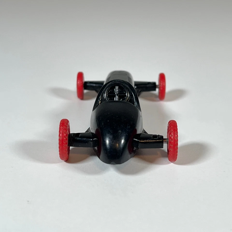 De colección Años 50 Manoil EE. UU. Raro Plástico Negro Streamline Racer #7 Ruedas Rojas 3.5 pulgadas Foto 3 de 4
