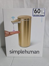 Simple Human 9oz Sensor Soap Pump Brass New In Box
