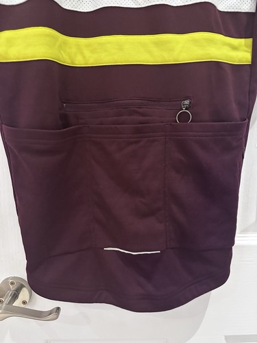 Rapha Men's Short Sleeve Cycling Jersey Medium Maroon Excellent Condition - Picture 4 of 4