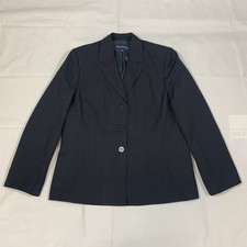 Evan Picone Suit Womens Size 16 Blazer Career Jacket Business Office Navy Blue