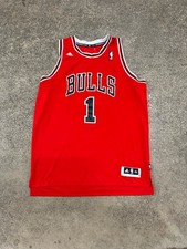Adidas Derrick Rose Chicago Bulls Jersey Men’s 2XL Red #1 2012 +2 Length