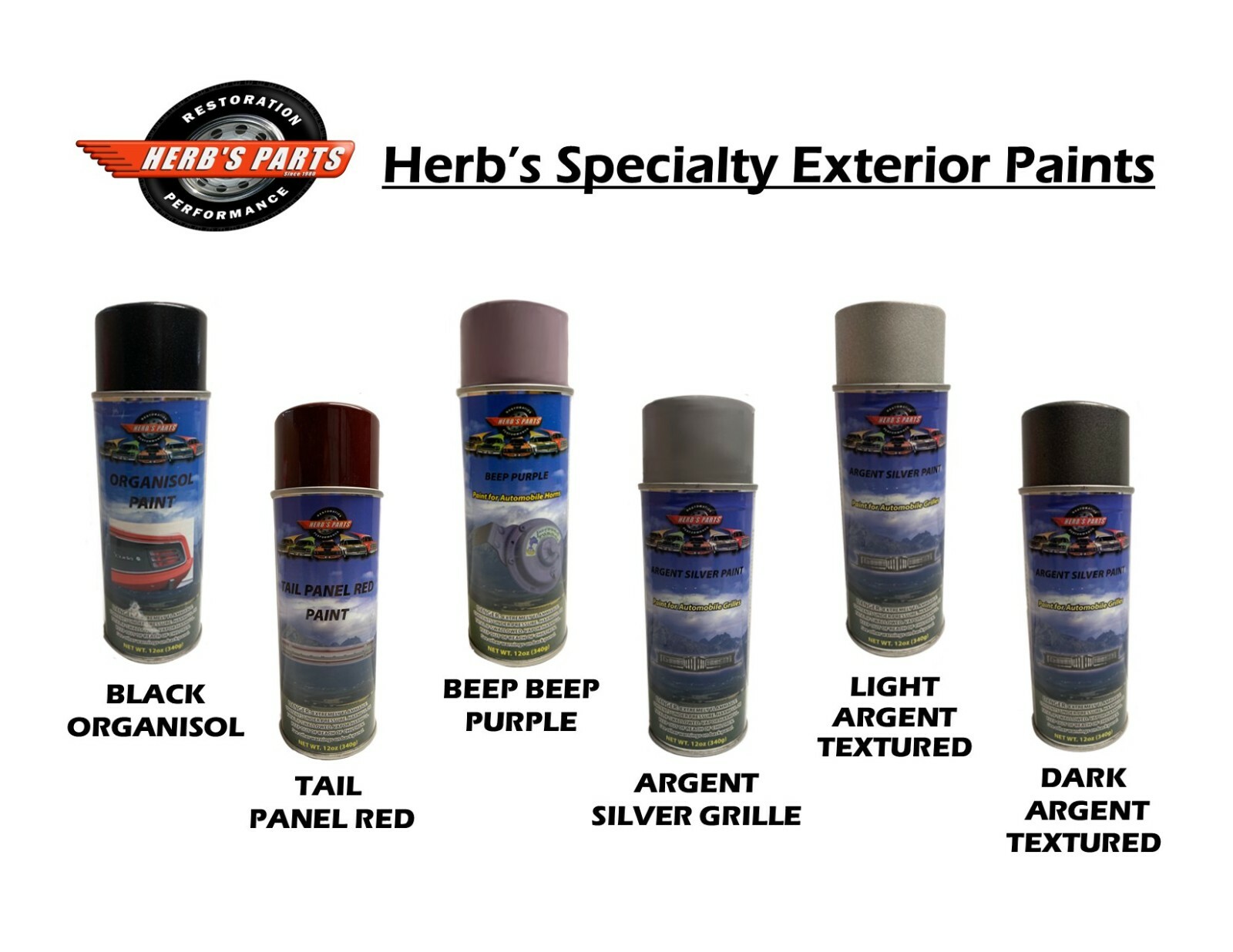 HERB'S PARTS RED Engine Paint for MOPAR 196469 273 1968 340 196469