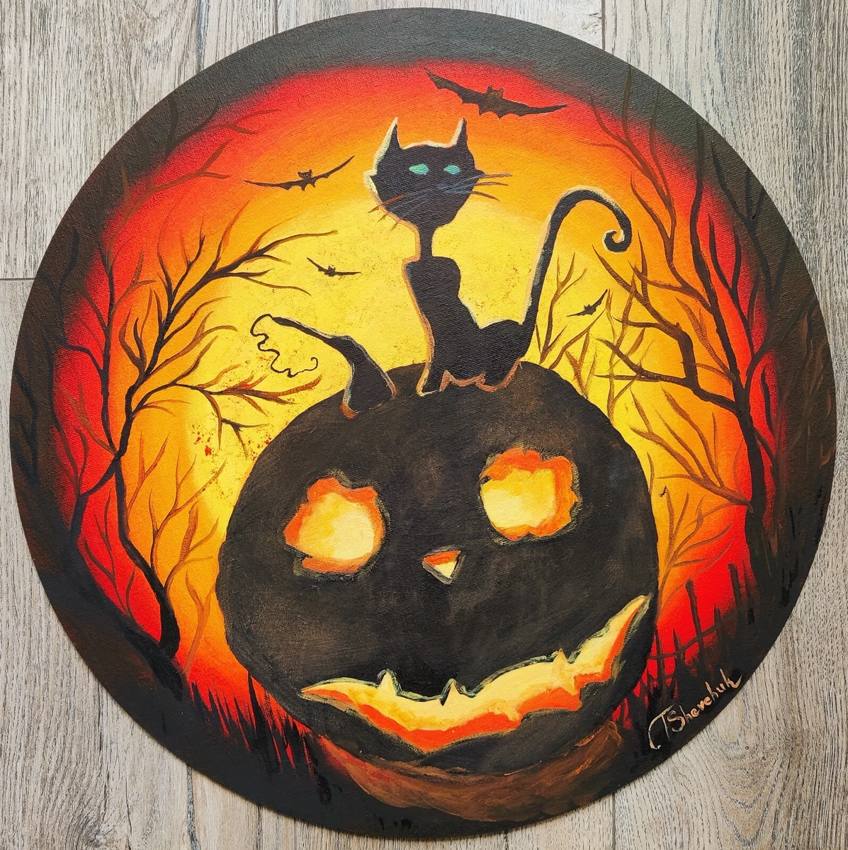 Halloween on sale painted pumpkins