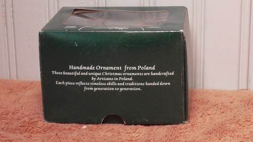 Made In Poland “Angel Of The Home” Hand Blown Glass Christmas Ornament NIB - Picture 9 of 14