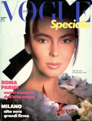 VOGUE Italia Magazine March 1987 BRYNJA SVERRIS Marie Sophie