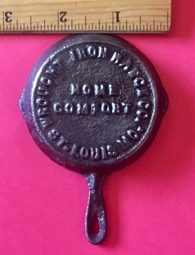 Antique Wrought Iron Range Co. Home Comfort Mini Cast Iron Skillet 2 1/2"