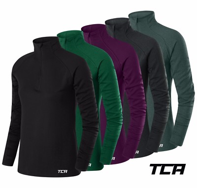 Women's Running Top TCA Cloud Fleece 1/4 Zip Thermal T-Shirt Zip