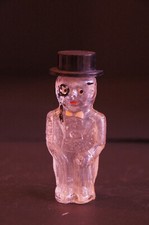 Vintage perfume bottle dapper man with black hat, Made in USA Item # 481