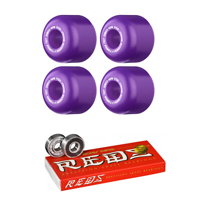 Powell Peralta Mini-Cubic Skateboard Wheels Pur 64 w/ Bones Super Reds Bearings