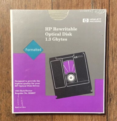 1x HP Rewritable Optical Disk 1.3 GB 5,25  - 92280T - NEU & OVP