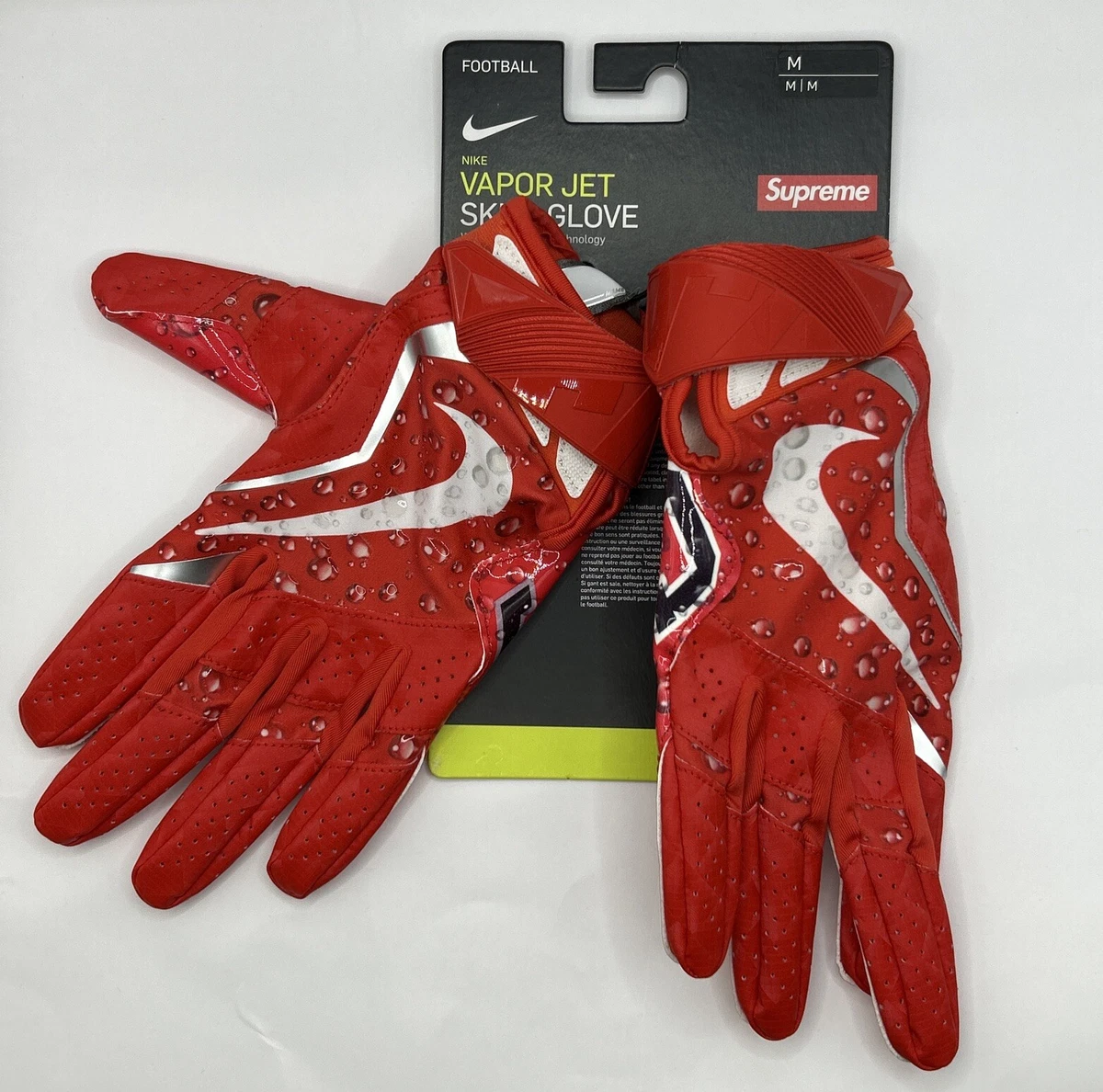 Supreme nike vapor new arrivals jet 4.0 football gloves Supreme nike vapor new arrivals jet 4.0 football gloves