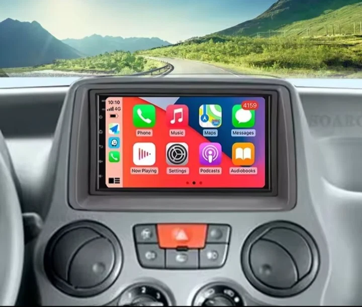 AUTORADIO ANDROID FIAT PANDA 169 2003-2012 CAR PLAY WI-FI 4+32 GB REAR CAM - Immagine 3 di 4