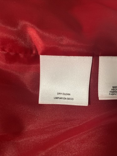 Black Label Evan Picone Blazer Womens 6 Red Solid Open Lined Career Real Estate - Picture 8 of 13