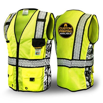 KwikSafety RoadBOSS PREMIUM | Truck Tread Design | Hi Visibility Safety Vest