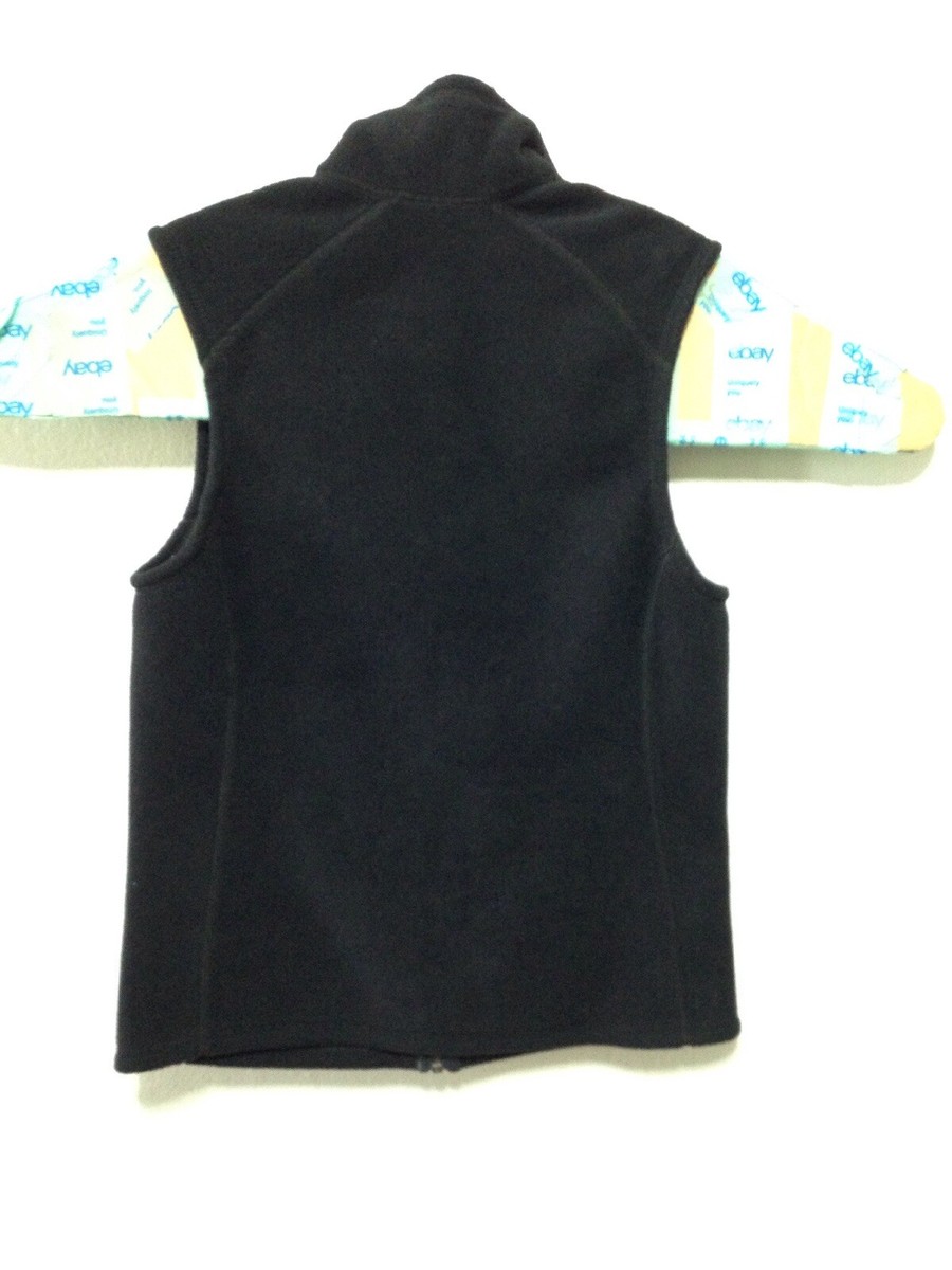 Patagonia Synchilla Fleece Vest, Black - Men Size Small Logo
