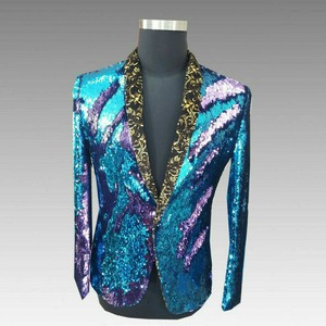 men's reversible sequin jacket