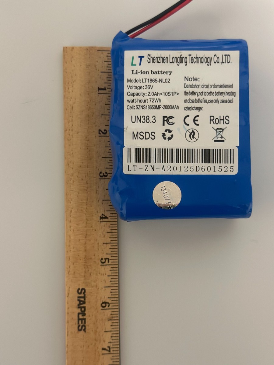 Hover-1 Helix Battery Replacement Shenzhen Longting LT1865-NL02