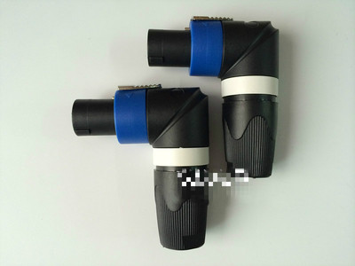 Angle 90 Degrees SPEAKON Type 4 Pole TV Video Connector  Interconnect Plug
