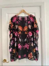 Ted Baker - Black Harlin Square Cover Up Size Small - RRP £89 - New