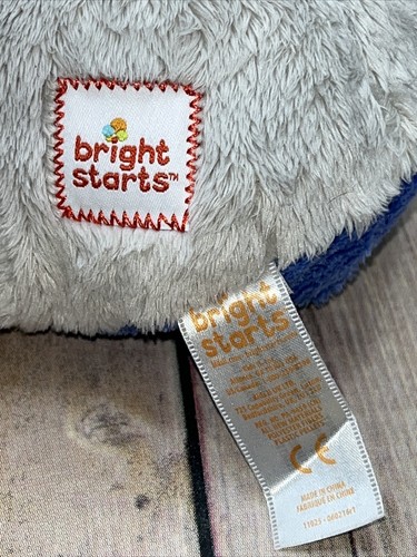 Taggies Elefante Peluche Sonajero 9" Arranques Brillantes Gris Etiquetas Peluche Juguete Bebé - Imagen 8 de 15