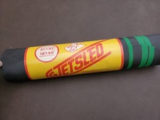 Jet Sled 1970s Green stripe 18"x40" General Foam plastics snow sled