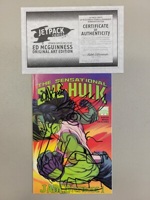 Sensational She Hulk #22 VARIANT ED MCGUINNESS ORIGINAL ART EDITION W/ COA*