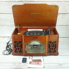 Electrohome Nostalgia Music Stereo System Centre W/ Turntable Vinyl Cd Am/fm 