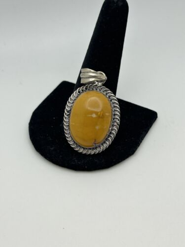 Natural Baltic Amber Sterling Silver Pendant