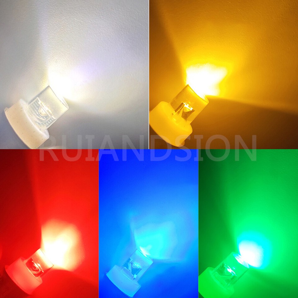 Ruiandsion BA7S Lâmpadas LED 12V 5050 1SMD 30lm LED azul luz de aviso