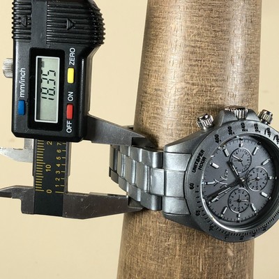 ToyWatch Men Chronograph Gray Tone Stainless Steel 41mm  display picture 2