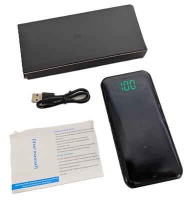 10000mAh Portable Power Bank 2-Port Battery Small Size Executive Charger NEW