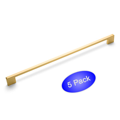 *5 Pack* Cosmas Cabinet Hardware Brushed Gold Modern Handle Pull #11244-320BG