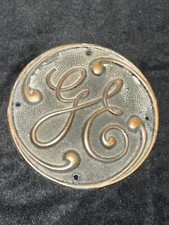 Vintage 4.5” GE General Electric Bronze Plaque Original Heavy Not Thin