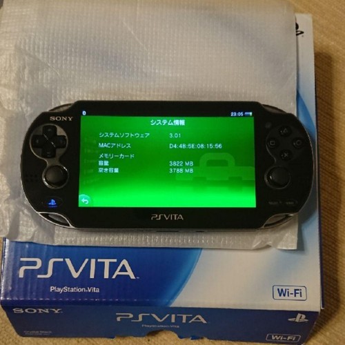 Ps Playstation Vita Pch 1000 Za01 Black Console Only From Japan W Box Charger Ebay
