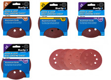 30 x  ASSORTED GRIT HOOK + LOOP SANDING SANDER DISCS GRIT 60 80 120G   125MM
