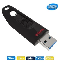 Sandisk 16GB 32GB 64GB 128GB 256GB 512GB Ultra CZ48 USB 3.0 Flash Drive Lot