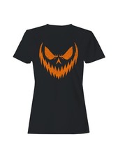 Sinister Pumpkin Face Women's T-shirt
