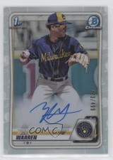 2020 Bowman Draft Chrome Picks Refractor 423/499 Zavier Warren #CDA-ZW Auto 0v0l