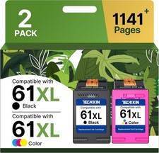 61XL Ink Two Pack Tri-color and Black Ink Cartridge