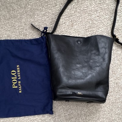 Polo Ralph Lauren Fall Collection Newport Bucket Bag Black w/ Dust Bag
