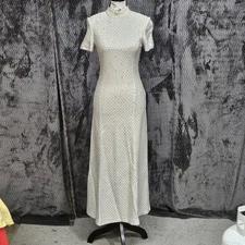 Vtg St. John Evening Santana Knit Ball Gown 2 Sequin Luxury Designer Old Money