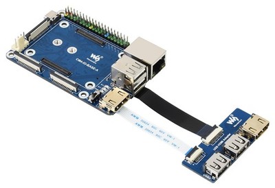 Waveshare Mini Base Board für Raspberry Pi 4B: Erweiterung mit USB,HDMI,Ethernet