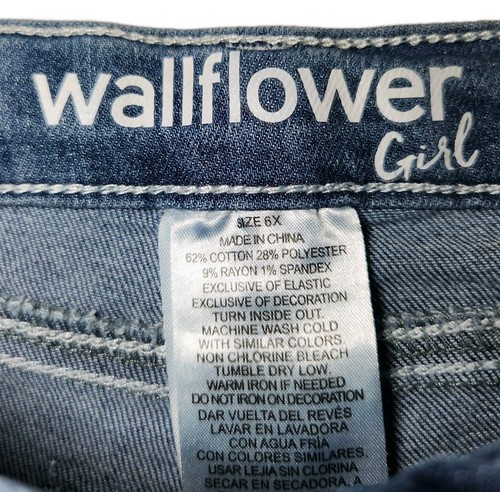 Lot of 4 Girls Blue Jeans Mixed brands Size 6x-6 Different Styles - Picture 8 of 24