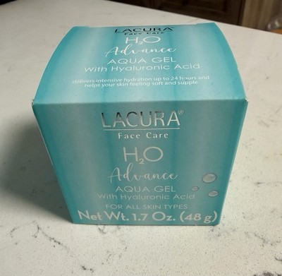 LACURA Face Care - H2O Advance Aqua Gel, 1.7 oz - Glass Jar - Free Shipping