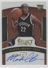 2014 Panini Select Rookie Signatures Copper Prizm 8/49 Markel Brown Auto RC s3g
