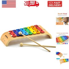Xylophone for Kids Wood Xylophone with Mallets Orff Music Instrument for Educ...